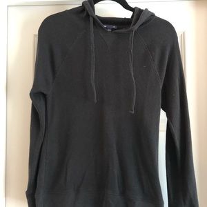 GAP Black Thermal Hooded Shirt (M)